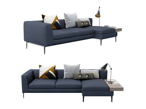 Modern corner sofa multiplayer sofa