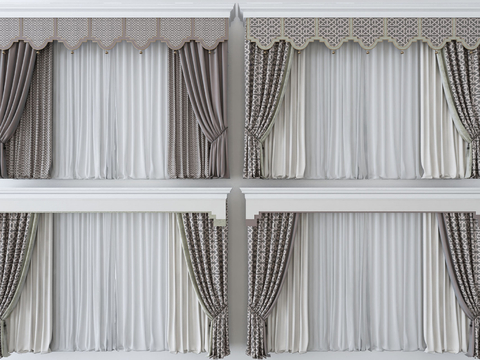 Plain Curtain Screen Curtain