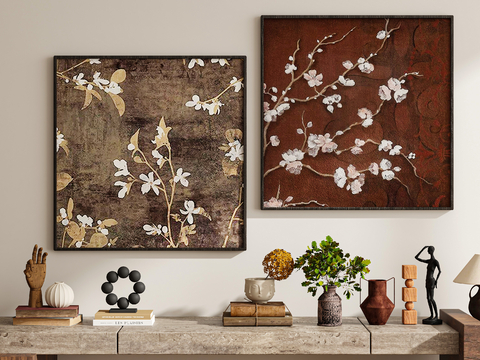 Mid-century Style Hanging Painting Decorative Painting