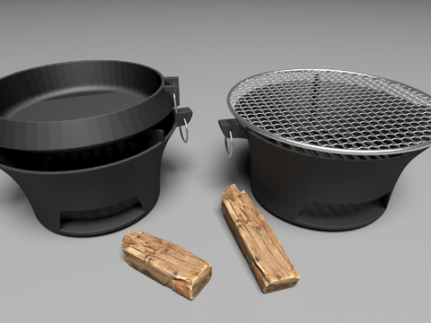 Cast iron charcoal grill