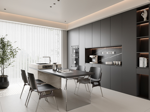 Modern Minimalist DiningRoom No Master Light Restaurant