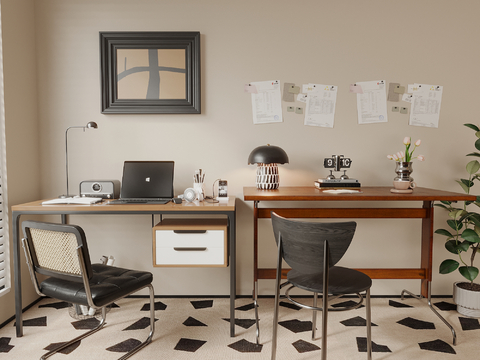 Mid-century Style Desk Desk