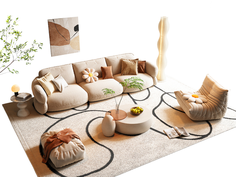 Cream style sofa