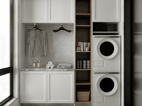 Modern Laundry Cabinet