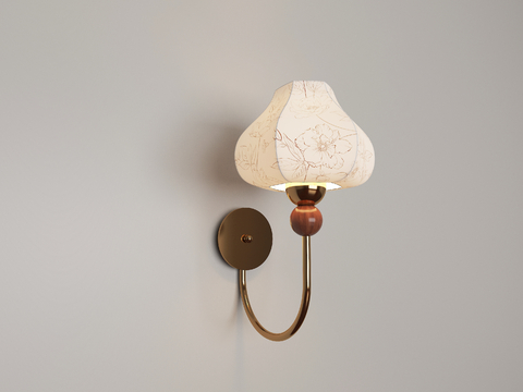 French retro wall lamp