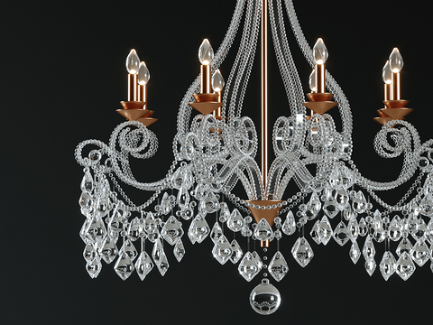 European-style crystal chandelier