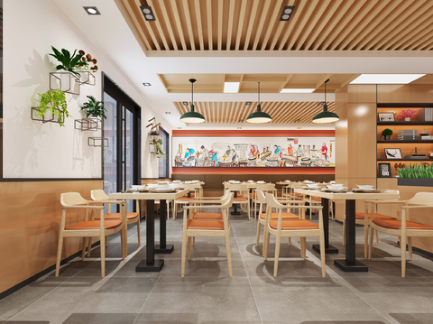 Modern Fast Food DiningRoom