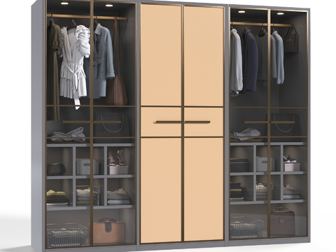 Modern glass wardrobe