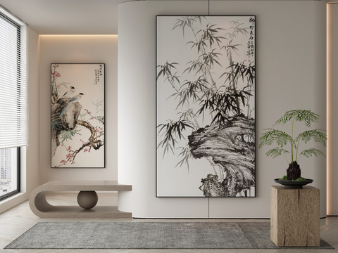 New Chinese Decorative Painting Bamboo Painting Hanging Painting