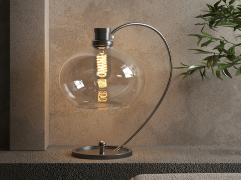 Modern glass table lamp