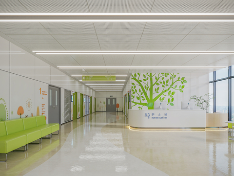 Modern Pediatric Hospital Waiting Area