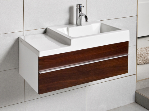 Modern sink suspended basin