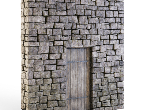 Brick wall wall wall retro wall brick stone wall wood door