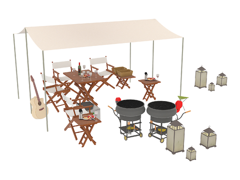 Outdoor Table and Chair Camping Table and Chair Barbecue