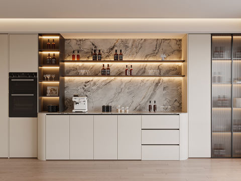 Modern Wine Cabinet Sideboard