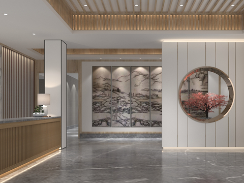 New Chinese Front End Scenic Reception Area