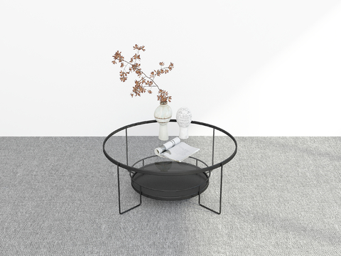 Modern glass coffee table