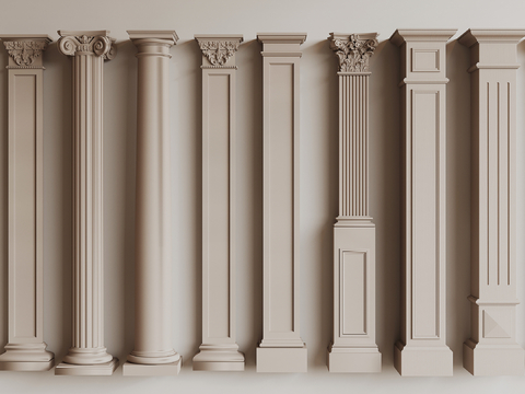 Jane European Column Door Court Column Column Gypsum Column