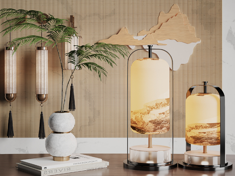 Neo-Chinese Style Table Lamp Zen Table Lamp