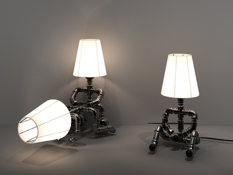 Industrial wind table lamp creative table lamp