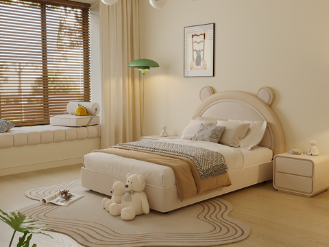 Cream Style kids Bed children's bed