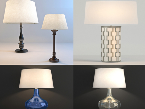 Nordic Table Lamp Cloth Cover Table Lamp