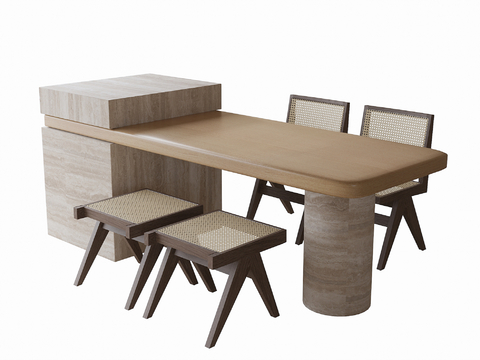 Qui Island Table and Chair