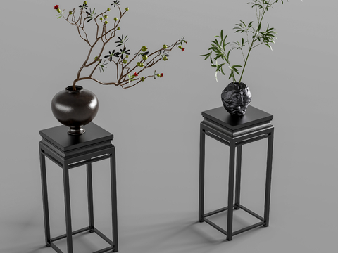 New Chinese-style Vase Floriculture Flower Rack