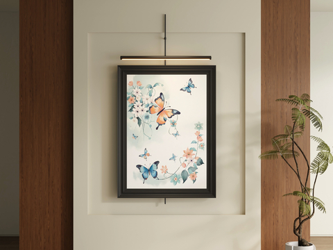 New Chinese Decorative Painting Art Painting Butterfly Hanging Painting