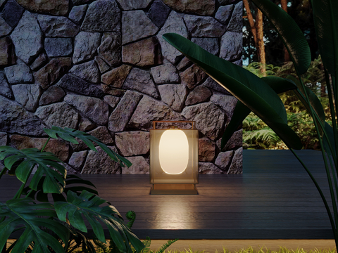 Neo-Chinese Style Outdoor Lamp Floor Lamp Lawn Lamp