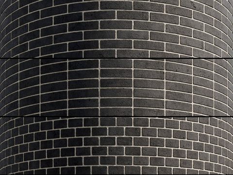 Industrial wind brick wall