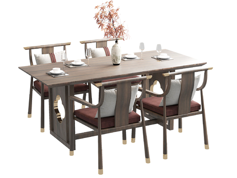 Chinese Dining Table and Chair