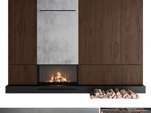 Modern fireplace Wall