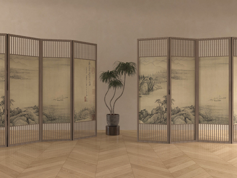 New Chinese Screen Mural Screen