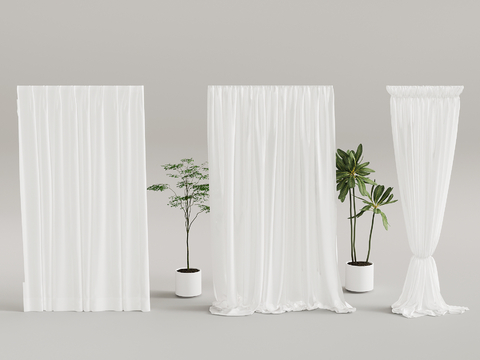 Modern Curtain Transparent Screen Curtain Screen