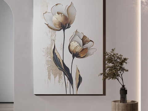 Modern Flower Painting Decorative Painting