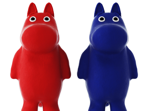 Cream Style Toy Klein Blue Art Toy Doll Cartoon Hippo