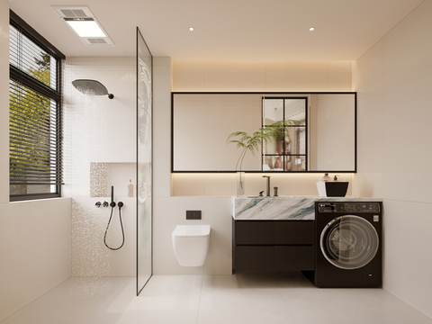 Modern Simple Toilet Bathroom