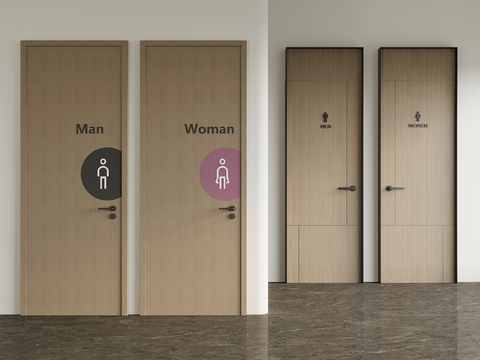 Modern Single Door Toilet Door Public Toilet Door