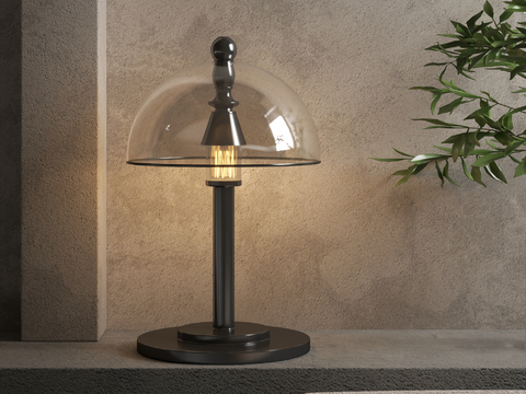 Modern glass table lamp