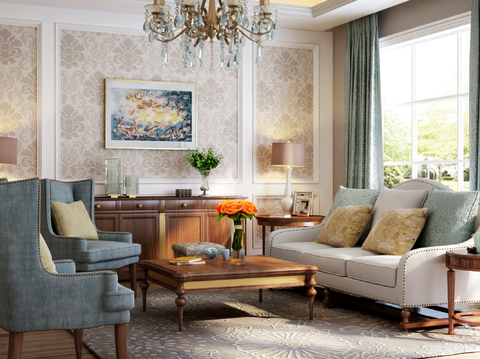 Neoclassical Style living room