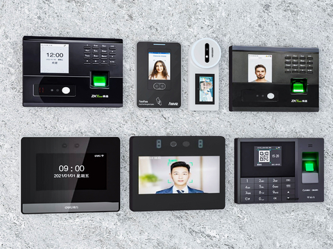 Modern punch card machine attendance machine access control machine face recognition