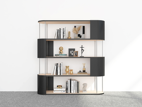 Modern Bookshelf Display Rack