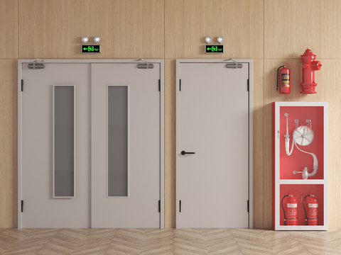 Fire door, fire door, safety door, escape passage