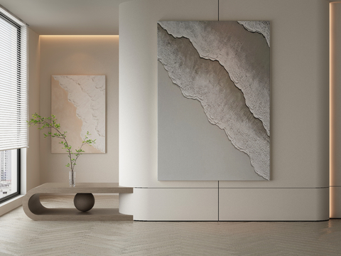 Modern Decorative Painting Texture Painting Waves Hanging Painting