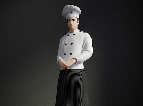 DiningRoom Chef Standing Figure Chef