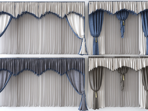 European-style curtain curtain curtain head