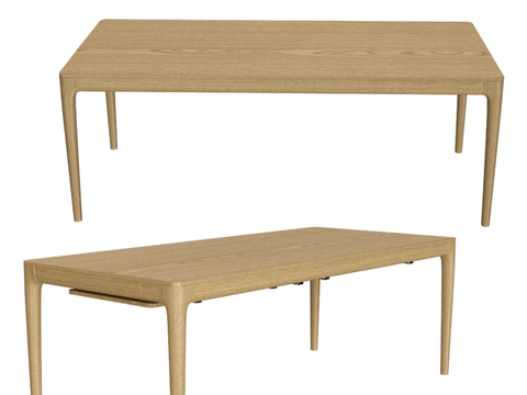 UMAGE Minimalist Dining Table Solid Wood Dining Table