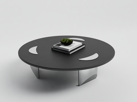 Modern round coffee table