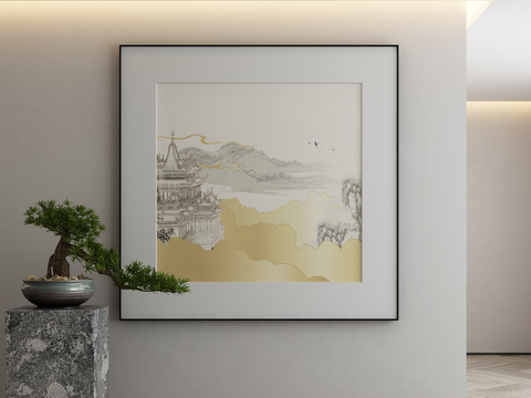 New Chinese Decorative Painting Architectural Painting Hanging Painting